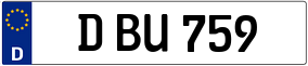 Trailer License Plate